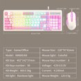 thumbnail image 3 of Teclado para juegos KM800 con mouse 98 teclas Teclados con cable para teléfono Tablet Laptop JShteea El nuevo, 3 of 7