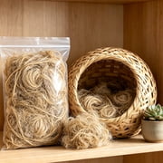 JIhuahe Heavy Duty Bird Feeders Accessory Nest - Natural Fiber Material Mix for Bird Nests Bedding, Hummingbird Canary Finch Parakeet Nesting, Refillable for Cage Gardens Tree Trunks,A