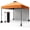 Orange, variant on Senfot 10x10 Instant Pop-Up Gazebo with Removable Sidewalls, UV Protection & Waterproof, Portable Outdoor Canopy Tent for Parties Weddings Backyard Beach Camping, Orange