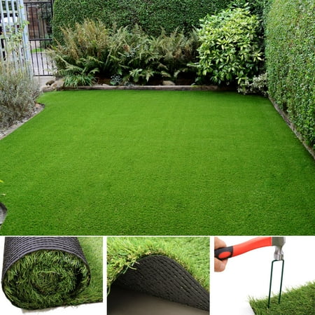 Roll Out Mat - Jaxpety Commercial Indoor/Outdoor Artificial Grass Mat Extra Durable Pet Turf Fake Grass 10 ft x 6.6 ft