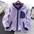 thumbnail image 1 of Cowsor Baby Kids Sherpa Jacket with Zipper, Cotton-Lined Fuzzy Outerwear Coat for Infant Toddler, 1 of 5