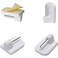 thumbnail image 1 of Self-Adhesive Hooks for Net Curtain Rods, 20 Pack, White, 1 of 5