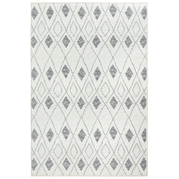 Dash & Albert Chandler Machine Washable Rug, 3' x 5', Ivory