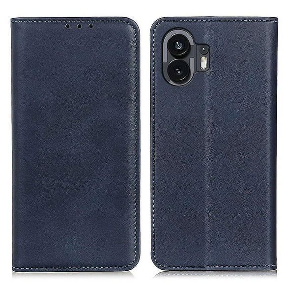 For Nothing Phone (2) Wallet Phone Case Stand Protective Shell Cowhide Texture Split Phone Cover
