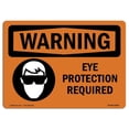 thumbnail image 1 of SignMission OS-WS-A-1824-L-12609 18 x 24 in. OSHA Warning Sign - Eye Protection Required, 1 of 1