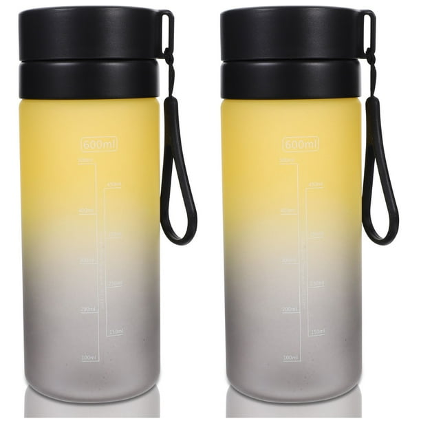 HOMEMAXS 2pcs Portable Water Bottle Simple Style Water Bottle Plastic