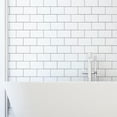 thumbnail image 4 of WALPLUS 40-Sheets Kitchen Backsplash 12" x 6" Peel and Stick Wall Tiles Removable Renter Friendly Backsplash Heat Resistant Azulejos Adhesivos para Cocina Glossy Pure White with Gray Grout, 4 of 8
