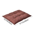 thumbnail image 3 of Washable Pet Mat with Linen-Like Fabric, Reinforced Stitching and Soft Padding, Brown Polyester Dog Bed Pad for Small Pets, 35 x 45 cm, 3 of 6