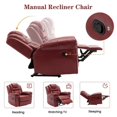 thumbnail image 2 of Home Theater Silla reclinable manual de asiento con tira de luz led para sala de estar, 2 of 5