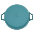 thumbnail image 5 of Staub Cast Iron 3.5-qt Braiser with Glass Lid - Turquoise, 5 of 7