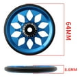 thumbnail image 3 of La bicicleta plegable de rueda fácil y liviana lleva el neumático de viaje de 64 mm reacondicionado para empujar Azul Cola Rueda fácil de bicicleta plegable, 3 of 6
