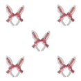 thumbnail image 2 of Maytalsory Comfortable Hairband For Girls Hair Accessories Collection Durable Bunny Ears Red+White 5Set, 2 of 6