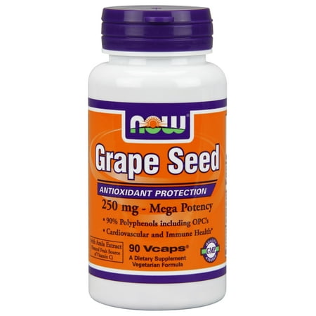 NOW Foods Grape Seed Extract 250Mg 90 Vegetable Capsules