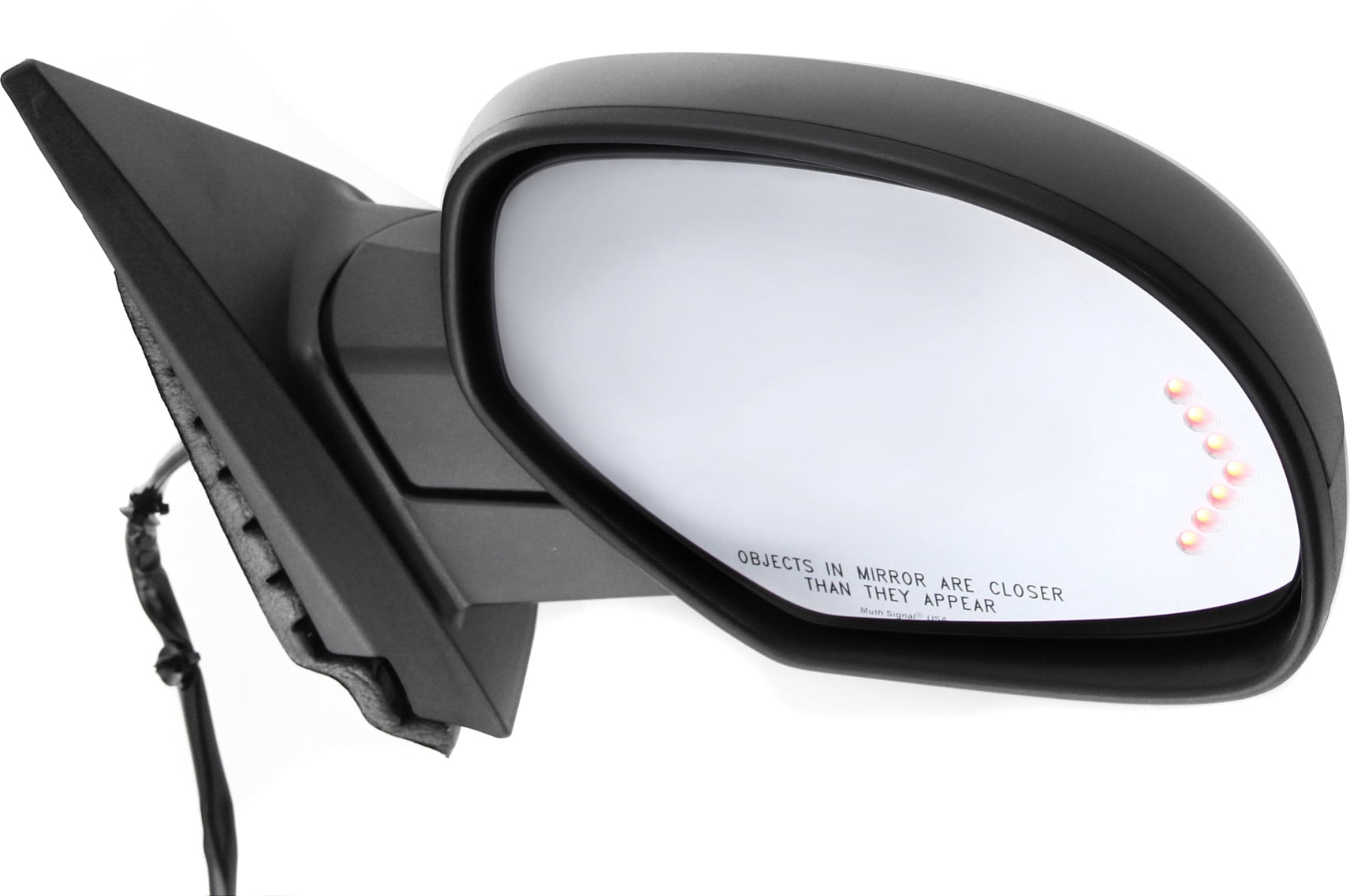 Kool Vue Right Passenger Side Mirror ,Heated In-glass Signal Light 1 Paintable and Textured