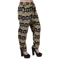 thumbnail image 3 of Love & Love Chic Horizontal Royal Abstract Print Drawstring Trouser Pants, 3 of 4