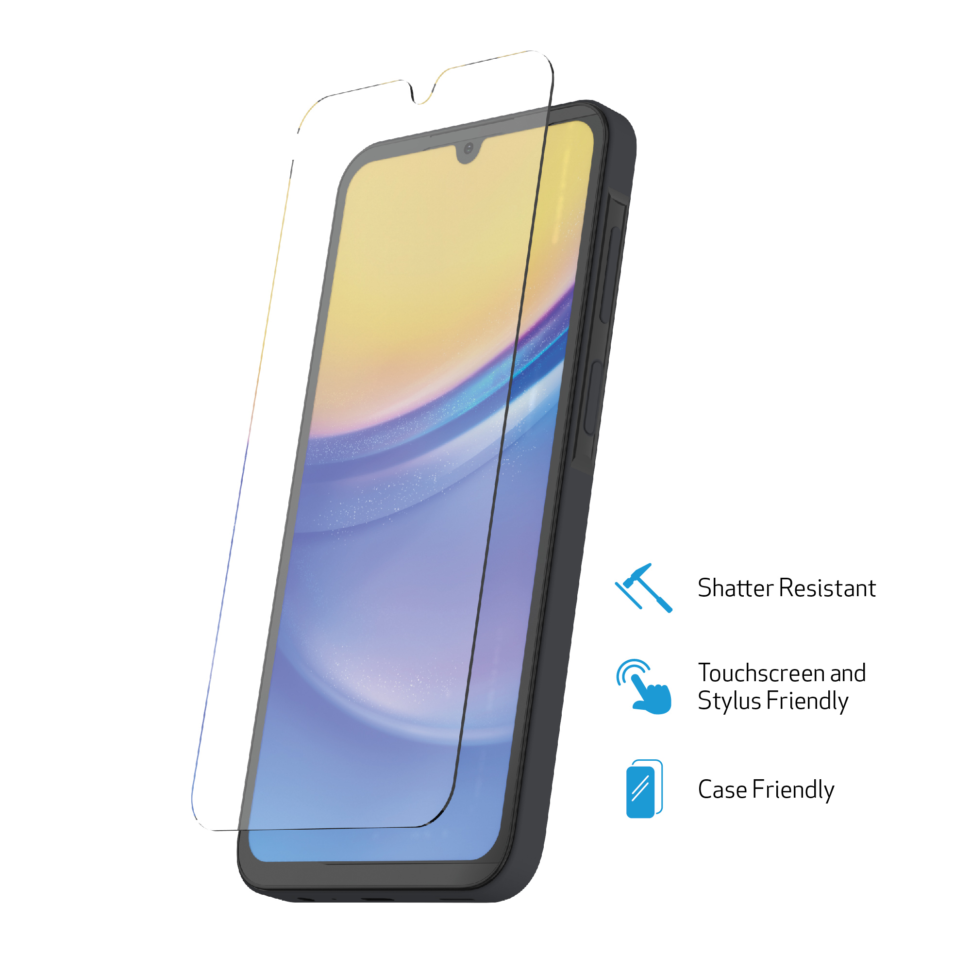 DuraGlass Tempered Glass Screen Protector For Galaxy A15 5G photo 1