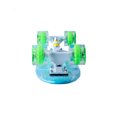 thumbnail image 3 of Patineta semiprofesional Display minicruiser tipo Penny deck azul trucks blancos ruedas verdes transparentes, 3 of 4