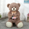 thumbnail image 3 of MorisMos Giant Teddy Bear 51'' Stuffed Animal Soft Big Teddy Bear Plush Toy, 3 of 9