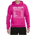 thumbnail image 2 of Wild Bobby Breast Cancer Survivor Nutrition Facts Breast Cancer Awareness Unisex Hoodie Sweatshirt, Fuschia, 3X-Large, 2 of 6