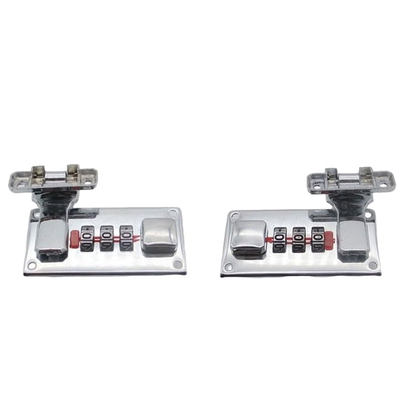 Speravity Cerrojo de aleación con cerradura combinada para maleta y caja de herramientas, combinación de 3 dígitos, 2 uds. Herramientas y ferretería plata 65*29mm
