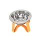 thumbnail image 3 of Comedero elevado para gatos con soporte de acero inoxidable para gatitos y perros pequeños Naranja, 3 of 9