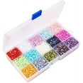 thumbnail image 5 of 9000pcs 15 Colors 4mm Half Pearls for Crafts Flat Back Pearl Cabochon Half Artificial Pearl Bead Flat Back Plastic Beads for Shoes Wedding Dress Craft DIY Phone Nail Art Making, 5 of 6