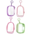 thumbnail image 1 of Bolsa de exhibición de figuras transparentes con llavero, Mini figuras, Estuche de transporte, llavero de viaje portátil, bolsa de dijes para coleccionables, 4 Uds., 1 of 3