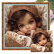 thumbnail image 1 of Hilo Algodón Ecológico Bordado Punto Cruz Con Niña Ojos Grandes 11CT 50x50cm, 1 of 9