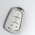 thumbnail image 3 of Key Fob Cover Compatible with Cadillac Escalade CTS ATS STS Keychain Case Holder Protector,A Black, 3 of 8