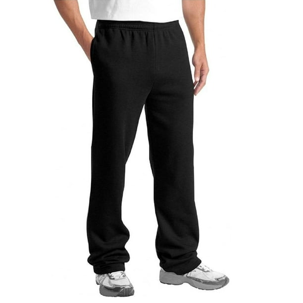 JMR USA INC Men's Fleece Pants with Pockets Track Pants Joggers for Men, Black 2XL