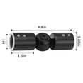thumbnail image 2 of 2pcs Curtain Rods Corner Connector, Adjustable Curtain Rod Corner Connector For 1 Inch Bay Window C, 2 of 5