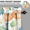 thumbnail image 5 of Rod Pocket Kitchen Curtain Set 3-Piece, 27.5x36 Inch Valance & Tier Drapes, Polyester Pongee Cafe Curtains for Living Room, Bathroom, Farmhouse Rustic Country Window Treatments., 5 of 6