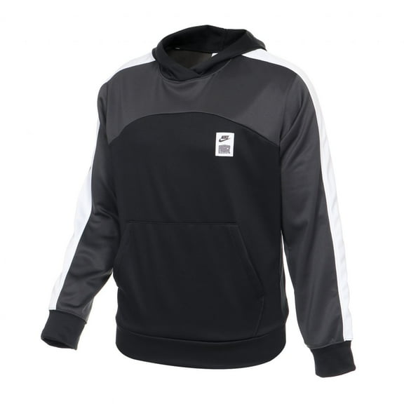 Nike Therma-FIT Starting 5 Basketball Hoodie in Black/Dark Grey/White/Grey