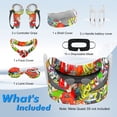 thumbnail image 5 of Rechale Silicone Cover Set for Oculus/Meta Quest 3S, VR Accessories for Meta Quest 3S, Protective Cover Set Includes Controller Grip Cover, Face Cover, VR Shell Cover (Street Graffiti), 5 of 9