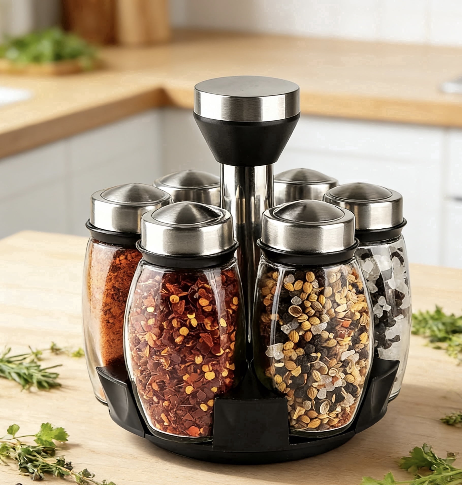 【SAYAKA 】PAモイスチャーパック二箱セット Round Masala Box Dabba for Keeping Spices | Spice Box for Kitchen