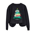 thumbnail image 5 of Penkiiy Christmas Tree Sweatshirts Women Pine Tree Print Shirts Nature Lover Gift Casual Tee Long Sleeve Xmas Pullover M Black, 5 of 6