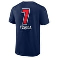 thumbnail image 3 of Men's Masataka Yoshida Navy Boston Red Sox Fastball Player Name & Number T-Shirt, 3 of 3