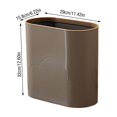 thumbnail image 5 of Bxaolu Trash Can, 2 Gallon Small Bathroom/Bedroom/Office Trash Bin, Open Top Kitchen Wastebasket, Black, 5 of 6