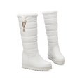 thumbnail image 4 of Gomelly Women Winter Boot Knee High Warm Shoes Faux Fur Snow Boots Comfort Outdoor Work White 7, 4 of 9