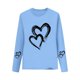 thumbnail image 2 of Blusas y camisas de manga larga con cuello redondo CUHK Top estampado de cuello redondo para primavera y verano Jersey informal Camisa básica de manga larga para niños y niñas Blusa de poliéster para, 2 of 6