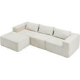 thumbnail image 3 of Canlux 4‑Piece Modular Sectional Sofa with Compressed Packaging, Configurable Living Room Couch, Convertible Sofa Bed, Sleeper Sofa,Space‑Saving Free‑Combination Sectional Seating, 3 of 10