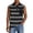 Gray, variant on Men's Horizontal Striped Sleeveless Shirts Big and Tall Summer Tank Tops Button Down Polo Shirt Vintage Solid vest with Chest Pocket,Gray,XXXL