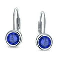 thumbnail image 2 of Bling Jewelry Womens .50CT Blue Brilliant Cut CZ Drop Earrings Imitation Sapphire Sterling, 2 of 5