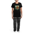 thumbnail image 4 of CafePress - Fermanagh Women's Dark Pajamas - Women's Short Sleeve Print T-Shirt and Pants Dark Cotton Pajama Set, 4 of 7