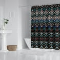 thumbnail image 2 of Waterproof Abstract Design Amazing Shower Curtain 72x72 Inch Boho Style Polyester Unique Shower Curtain for Bathroom Hotel Home Decor with 12 Plastic Hooks, 2 of 5