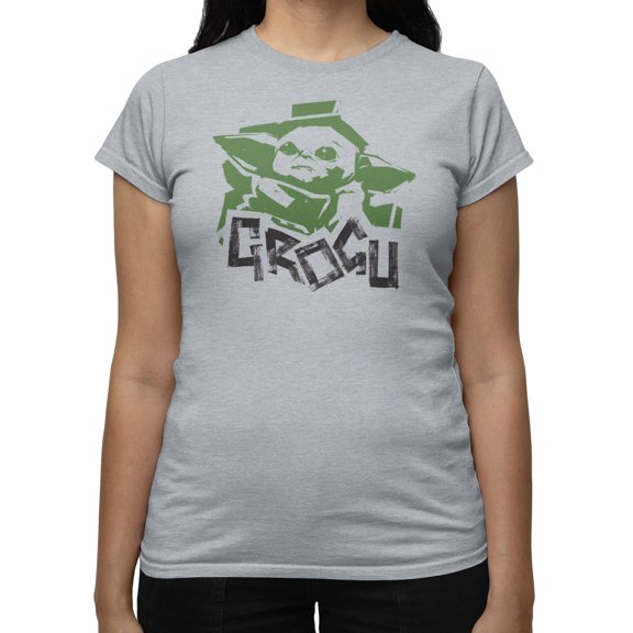 Star Wars Women's Grogu Painted T-Shirt (Sport Grey, S-XXL)