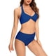 thumbnail image 1 of Sexy Halter para Mujer Bikini Superior Inferior con Estampado Floral Traje de Baño de Dos Piezas Lago azul-B XL Lago azul-B XL Xishao ropa, 1 of 2