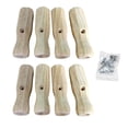 thumbnail image 2 of 8Pcs Football Game Rod Handle Stick End Caps Grip for Desktop Soccer Table Top Foosball Table Handle Grip Replacement（wood color）, 2 of 5