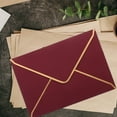 thumbnail image 5 of IFANLANDOR 10Pcs Dark Red Invitation Envelope for Bridal Shower Wedding Party Paper, 5 of 5
