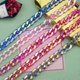 thumbnail image 4 of Naievear 30pcs Acrylic Chains Durable Multiple Colour Anti-fade Transparent Acrylic Diy Compact Vintage Acrylic Plastic Open Linking Rings For Lady, 4 of 5